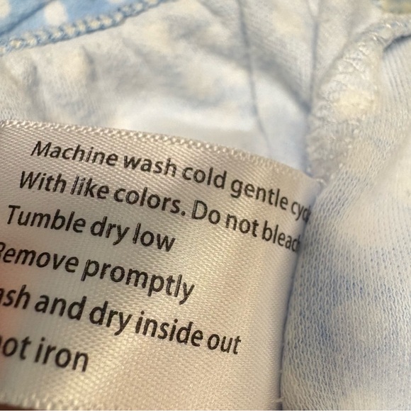 Karen Neuburger Womens Blue/White Polka Dot Pajama Set Cotton Blend Large - Picture 10 of 10